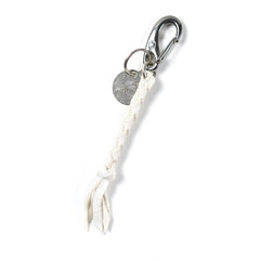 May club -【SunKu】DEER LEATHER KEY STRAP- WHITE