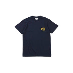 May club -【B.W.G JAPAN】B.W.G x MAGICAL DESIGN "CHECKER SPARK" TEE - NAVY