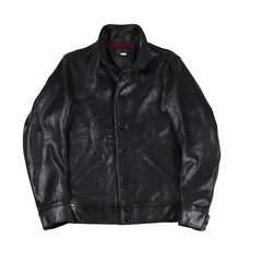 May club -【WESTRIDE】WATSONVILLE LEATHER COAT - BLACK