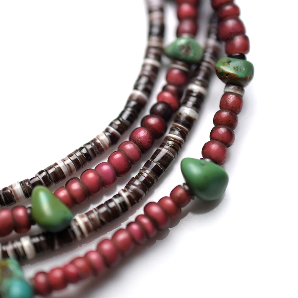 May club -【SunKu】Antique Beads Necklace with Turquoise