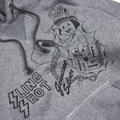 May club -【WESTRIDE】HEAVY WEIGHT FRONT V HOODIE - GRAY