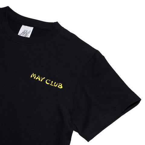 May club -【May club】MAY CLUB X KNUCKLE 8TH ANNIVERSARY TEE - BLACK/YELLOW