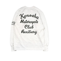 May club -【WESTRIDE】"KENOSHA MC" LONG SLEEVES TEE - WHITE