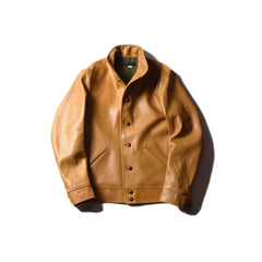 May club -【WESTRIDE】WATSONVILLE LEATHER COAT - CAMEL