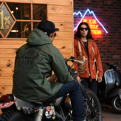 May club -【WESTRIDE】CYCLE HOODIE WINDBREAKER：A WAY OF LIFE（OLIVE）