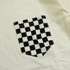 May club -【WESTRIDE】"CHECKER POCKET" TEE - CREAM