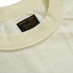 May club -【WESTRIDE】"CHECKER POCKET" TEE - CREAM