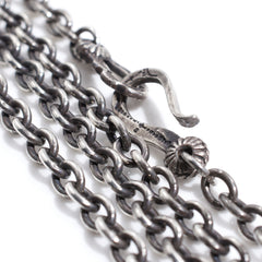 Silver Necklace Chain - Medium Oval - May club