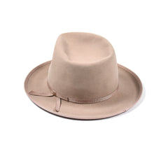 May club -【BAD QUENTIN】STETSON ANTELOPE FELT HAT - PINK BEIGE