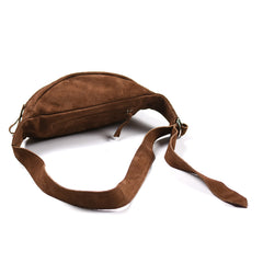 May club -【BAD QUENTIN】SUEDE FANNY PACK - BROWN