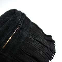 May club -【BAD QUENTIN】SUEDE FANNY PACK - BLACK