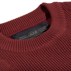 ACV-KN01 PADDED WAFFLE COTTON KNIT - FADE RED - May club