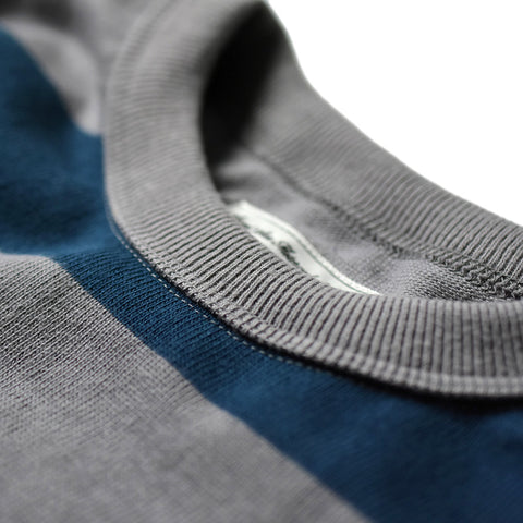 May club -【WESTRIDE】HEAVY BORDER LONG SLEEVES TEE - NVY/GRY