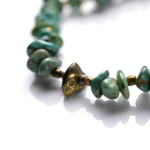 May club -【SunKu】NATURAL STONE TURQUOISE BEADS ANKLET