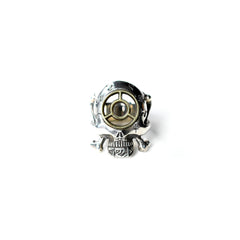 May club -【HWZNBROSS】C.T.M x HWZN MFG. BOMB SIGHT SKULL RING（SILVER x BRASS）