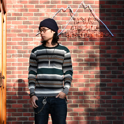 May club -【WESTRIDE】CLASSIC RIB L/S SWEATER - OUTRAW RUG