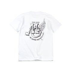 May club -【May club】MAY CLUB x PSYCHO-GRAFIX TRADE MARK TEE - WHITE