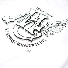 May club -【May club】MAY CLUB x PSYCHO-GRAFIX TRADE MARK TEE - WHITE