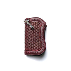 May club -【ATELIER CHERRY】CUSTOM MEDIUM 13 WALLET WITH SHAFT BELL - BURGUNDY