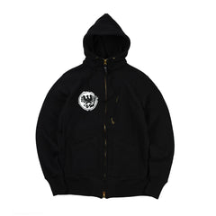 May club -【WESTRIDE】HEAVY WEIGHT FULL-ZIP HOODIE：REVOLUTION 69 (BLACK)