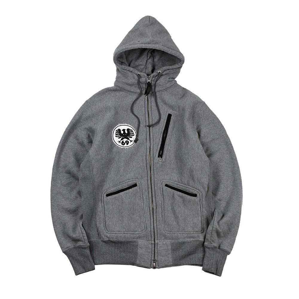 May club -【WESTRIDE】HEAVY WEIGHT FULL-ZIP HOODIE：REVOLUTION 69 (GREY)