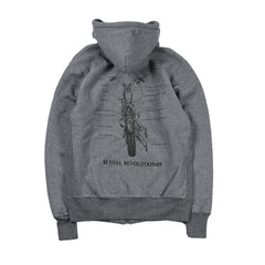 May club -【WESTRIDE】HEAVY WEIGHT FULL-ZIP HOODIE：REVOLUTION 69 (GREY)