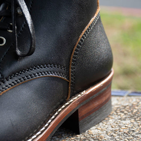 AB-02C STEERHIDE CAP TOE LACE-UP BOOTS - May club