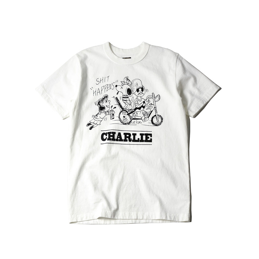 May club -【WESTRIDE】"CHARLIE" TEE - WHITE