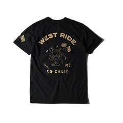 May club -【WESTRIDE】"WRMC SO CAL" TEE - BLACK