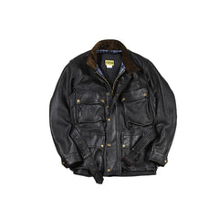 May club -【Addict Clothes】AD-10 SHEEPSKIN BMC JACKET - BLACK（茶芯）