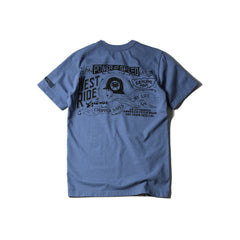 May club -【WESTRIDE】"CHOPPER SAVED MY LIFE" TEE - W.BLUE