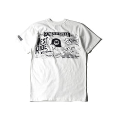 May club -【WESTRIDE】"CHOPPER SAVED MY LIFE" TEE - WHITE