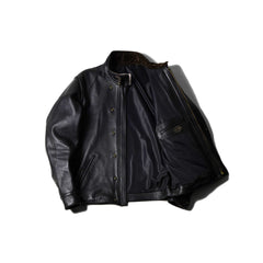 May club -【Addict Clothes】AD-09 SHEEPSKIN ULSTER JACKET - BLACK