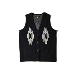 May club -【WESTRIDE】CHIMAYO KNIT VEST - BLACK