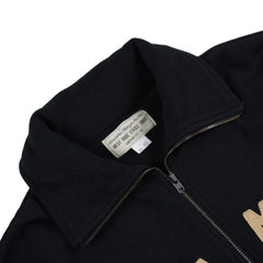 May club -【WESTRIDE】CLASSIC H.ZIP JERSEY - BLK/BLK