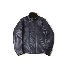 May club -【Addict Clothes】AD-09 SHEEPSKIN ULSTER JACKET - DARK BLUE