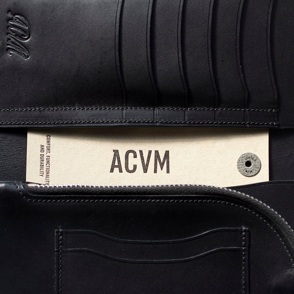 ACV-W01S UK BRIDLE LEATHER LONG WALLET - DARK BLUE - May club