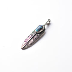 May club -【Chooke】中鷹羽 直向 Silver Dollar Feather with Bisbee Turquoise