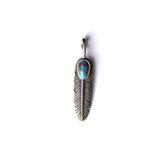 May club -【Chooke】中鷹羽 直向 Silver Dollar Feather with Bisbee Turquoise