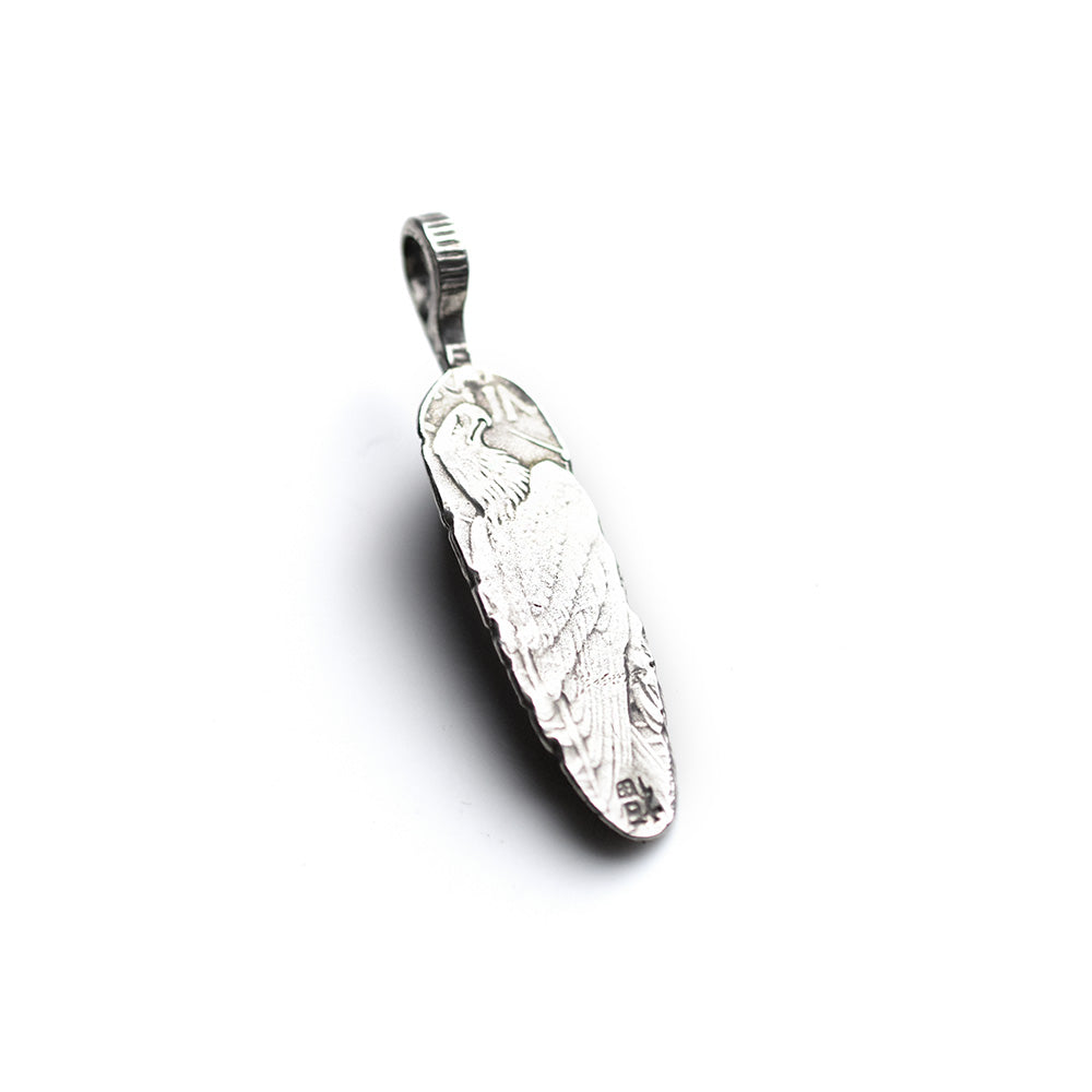 May club -【Chooke】中鷹羽 直向 Silver Dollar Feather with Bisbee Turquoise