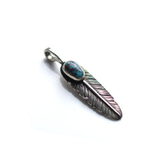 May club -【Chooke】中鷹羽 直向 Silver Dollar Feather with Bisbee Turquoise