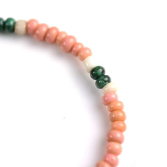 May club -【SunKu】Antique Beads Mix Bracelet - pink