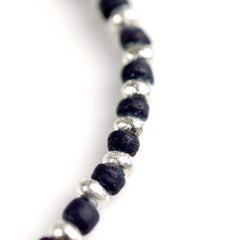 May club -【SunKu】Indigo & Silver Beads Bracelet