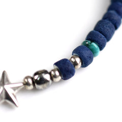 May club -【SunKu】Star Beads Bracelet - Indigo Dye Beads