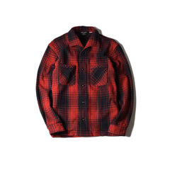 May club -【WESTRIDE】SPLITTER SHIRTS - RED/BK CHK