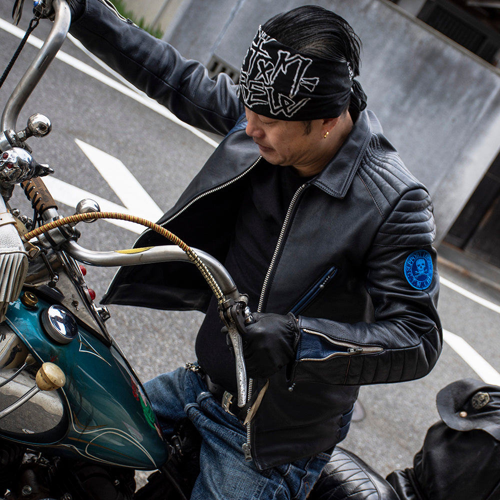 May club -【May club】MAY CLUB x C.T.M x ADDICT CLOTHES - BLUE HIGHWAY LEATHER JACKET