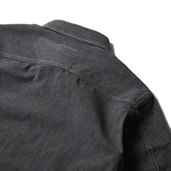 May club -【Addict Clothes】AD-SH-01 PADDED CHAMBRAY SHIRT - BLACK