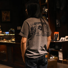 May club -【WESTRIDE】"CHOPPER SAVED MY LIFE" TEE - GREY