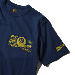 May club -【WESTRIDE】"CHOPPER SAVED MY LIFE" TEE - NAVY