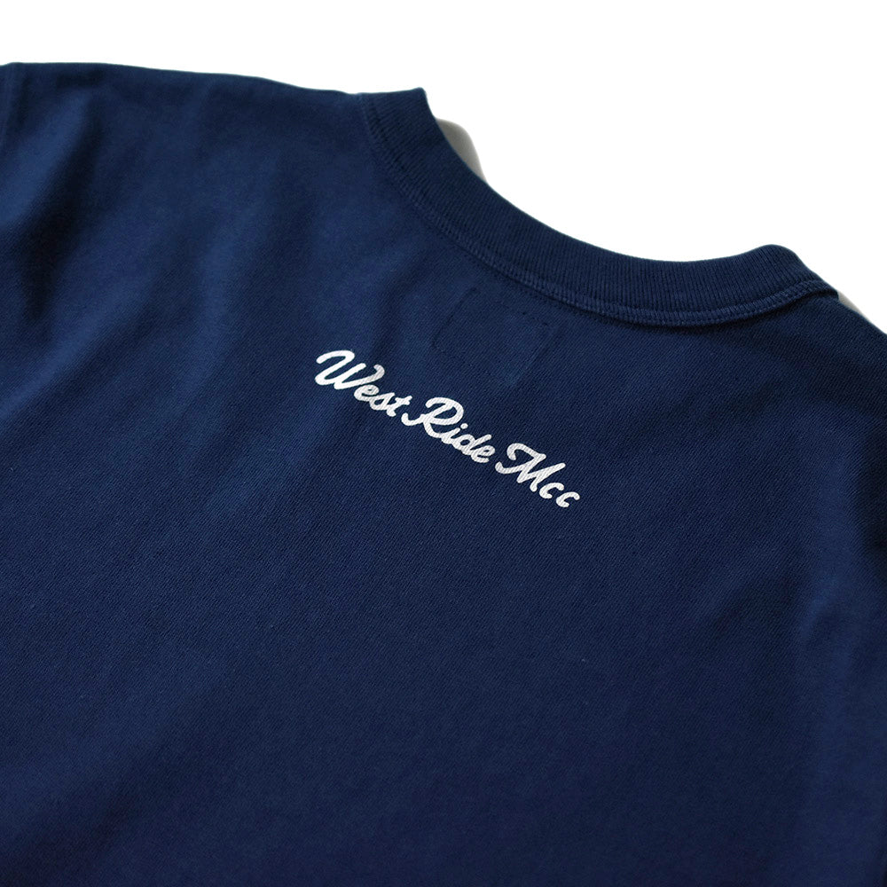 May club -【WESTRIDE】"SURVIVE ON THE ROAD" TEE - NAVY